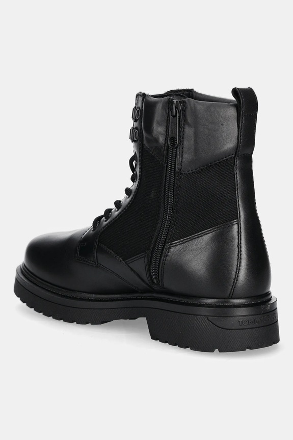 Obuwie Tommy Jeans buty wysokie TJM LACE UP HIGH EM0EM01627 czarny
