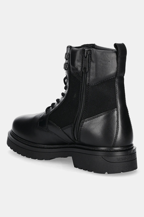 Obuwie Tommy Jeans buty wysokie TJM LACE UP HIGH EM0EM01627 czarny