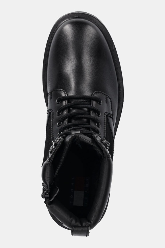 Tommy Jeans buty wysokie TJM LACE UP HIGH czarny EM0EM01627