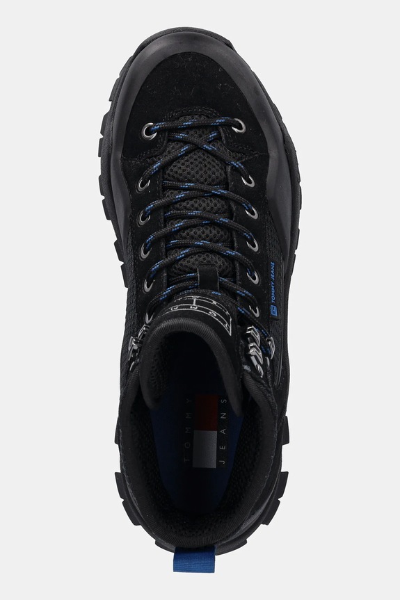 Topánky Tommy Jeans TJM HYBRID BOOT čierna EM0EM01633