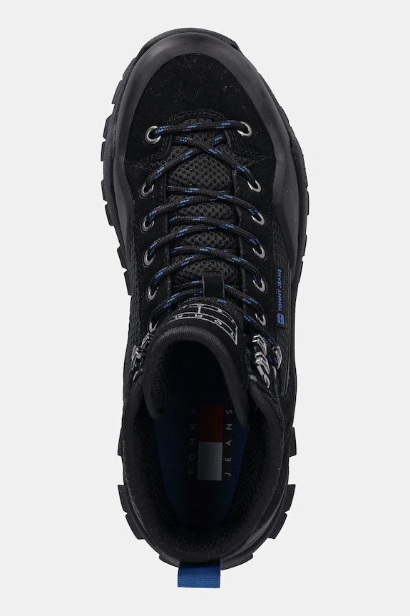 Topánky Tommy Jeans TJM HYBRID BOOT čierna EM0EM01633