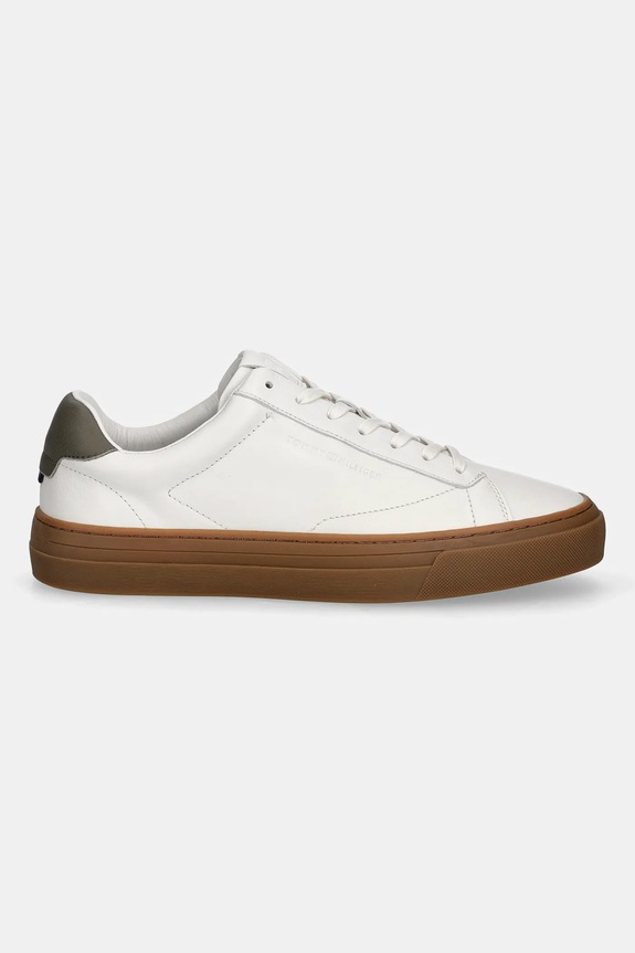 Tommy Hilfiger sneakers in pelle PREMIUM DRESS CUPSOLE LTH FM0FM05572 bianco AW25