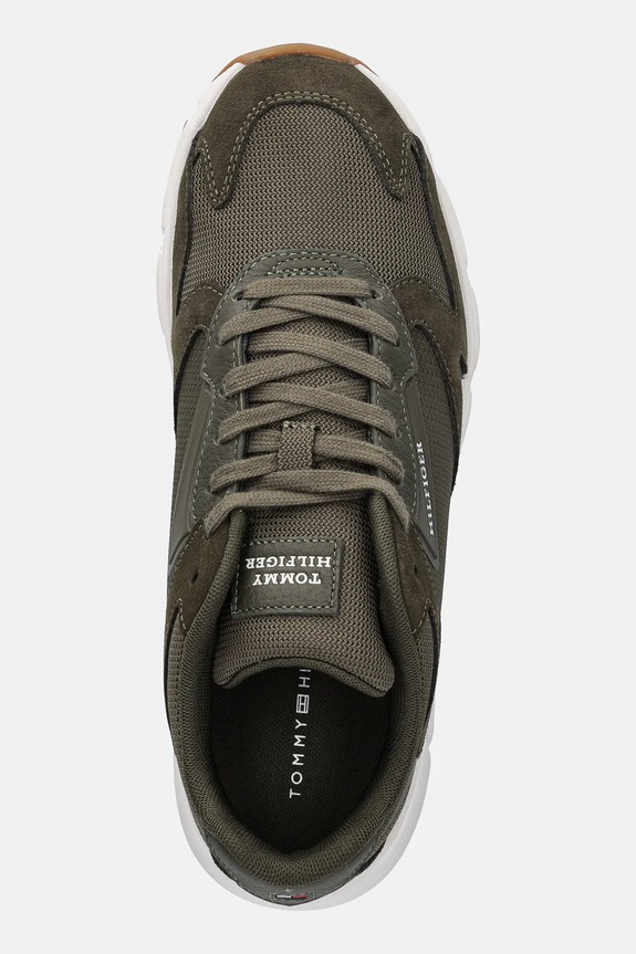 Tommy Hilfiger sneakers OUTDOOR RUNNER MIX verde FM0FM05574