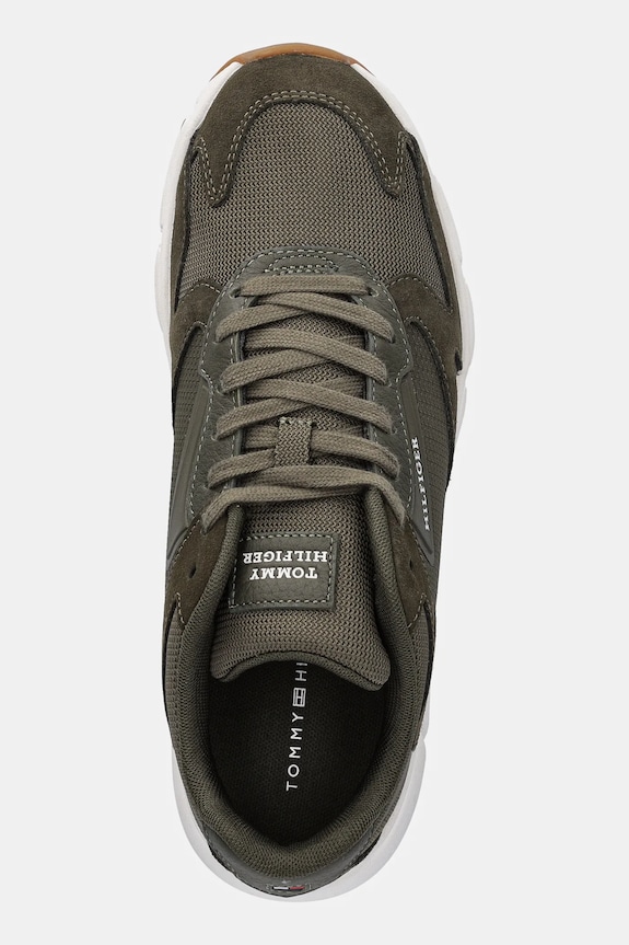 Tommy Hilfiger sneakers OUTDOOR RUNNER MIX verde FM0FM05574