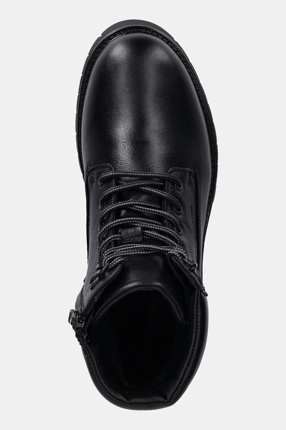 Tommy Hilfiger scarponi da trekking in pelle FLEX TH OUTDOOR RS LTH BOOT nero FM0FM05600