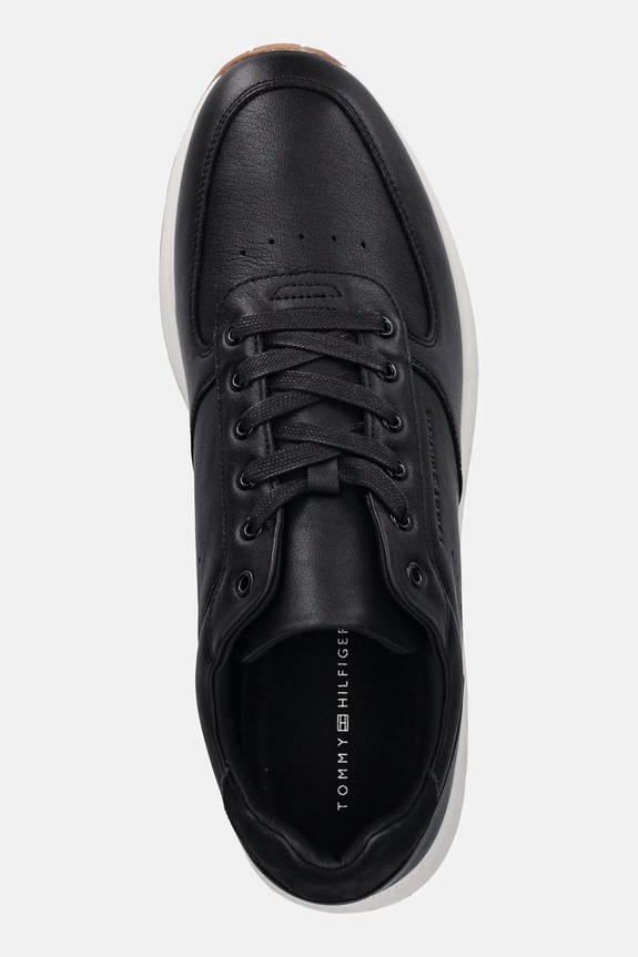 Kožené tenisky Tommy Hilfiger PREMIUM LEATHER HYBRID černá FM0FM05700