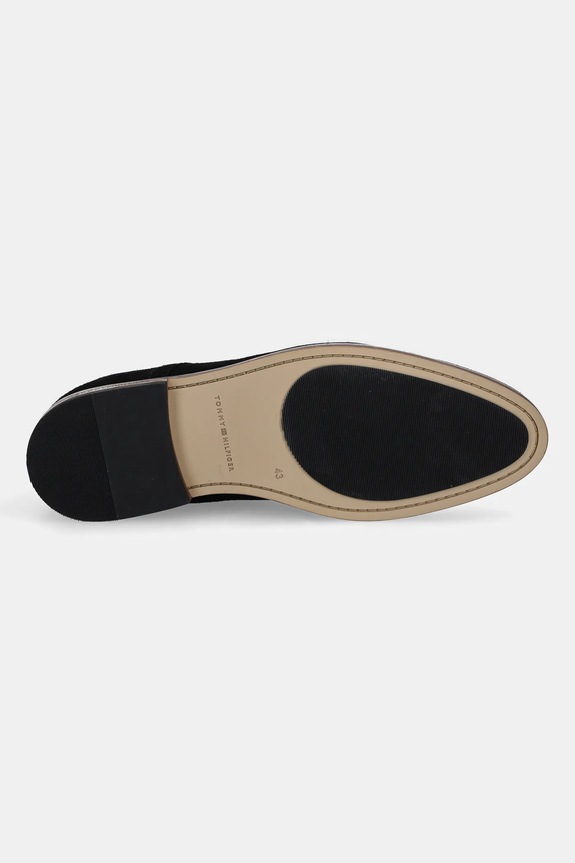 Gležnjarji iz semiša Tommy Hilfiger HILFIGER DRESS SUEDE BOOT FM0FM05726 črna