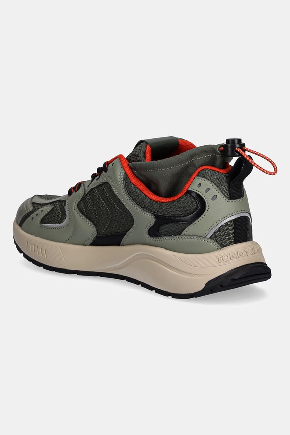 Scarpe Tommy Jeans sneakers TJM RUNNER MIX MATERIAL EM0EM01620 verde