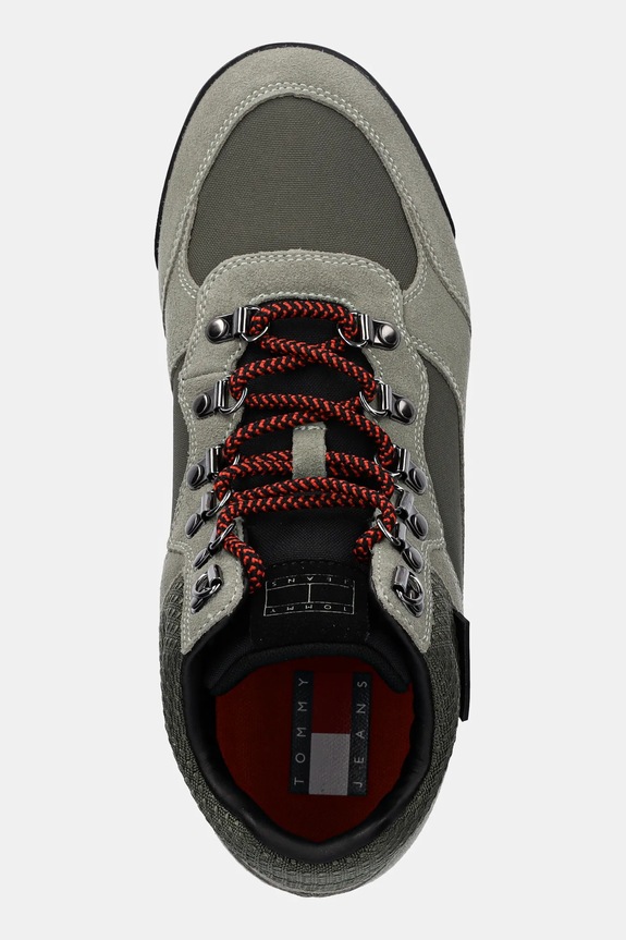 Παπούτσια Tommy Jeans TJM NEW BOOT LOW OUTSOLE πράσινο EM0EM01641