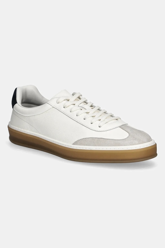BOSS sneakersy skórzane BECKHAM X BOSS skóra zamszowa biały 50549408.120