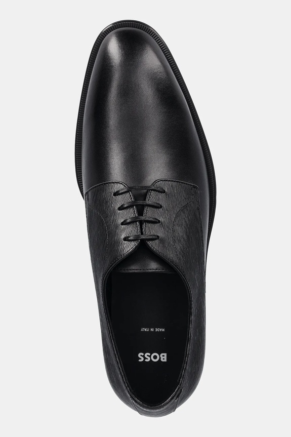 BOSS scarpe in pelle Derrek nero 50547055.001