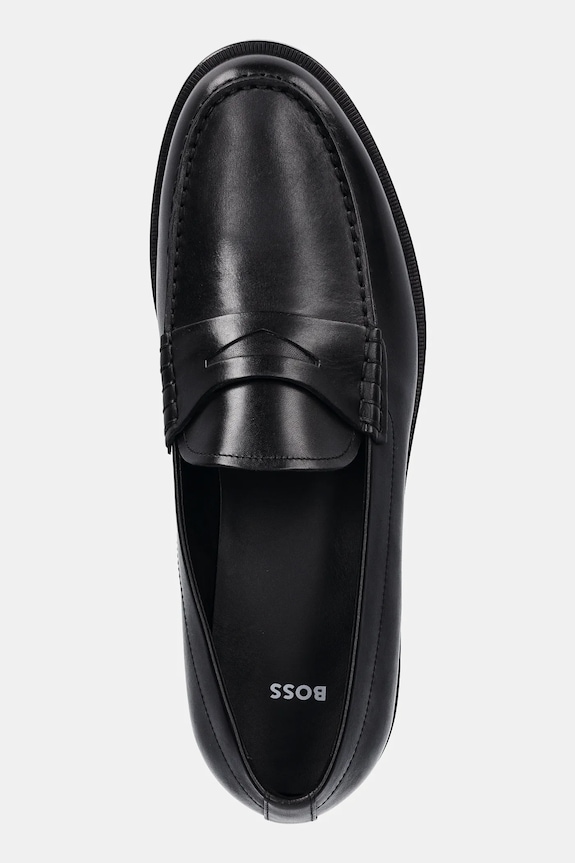 BOSS mokasyny skórzane Tayil-L czarny 50548278.001