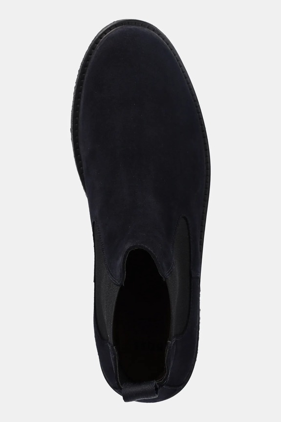 BOSS stivaletti chelsea in camoscio Kope blu navy 50548076.401