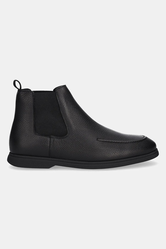 Kožne gležnjače BOSS Sienne 50548107.005 crna AW25