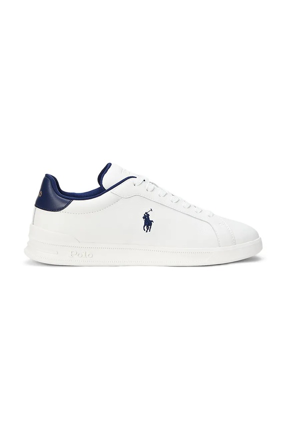 Polo Ralph Lauren sneakers in pelle Hrt Crt II tessile bianco 809968172001.100