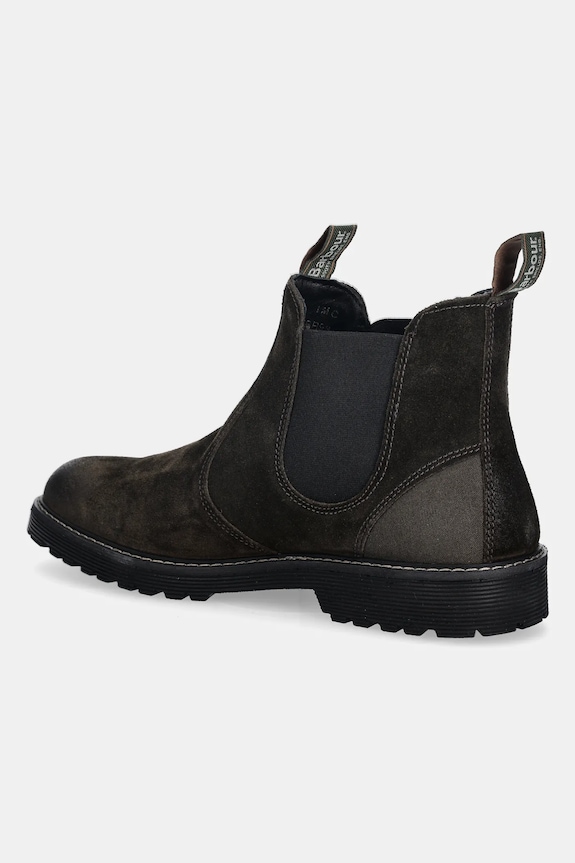 Scarpe Barbour stivaletti chelsea in camoscio Patton MFO0771BR98 marrone