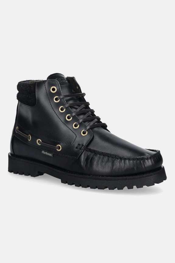 Barbour buty skórzane Tiller skóra licowa czarny MFO0799BK51