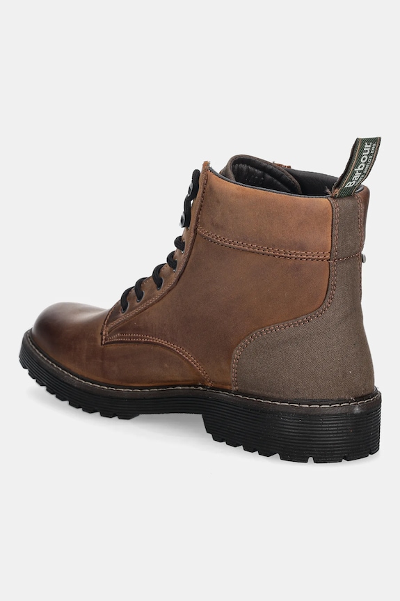 Obuv Kožené vysoké topánky Barbour Harrison MFO0816BR78 hnedá