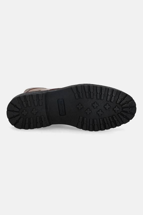 Kožené vysoké topánky Barbour Harrison MFO0816BR78 hnedá