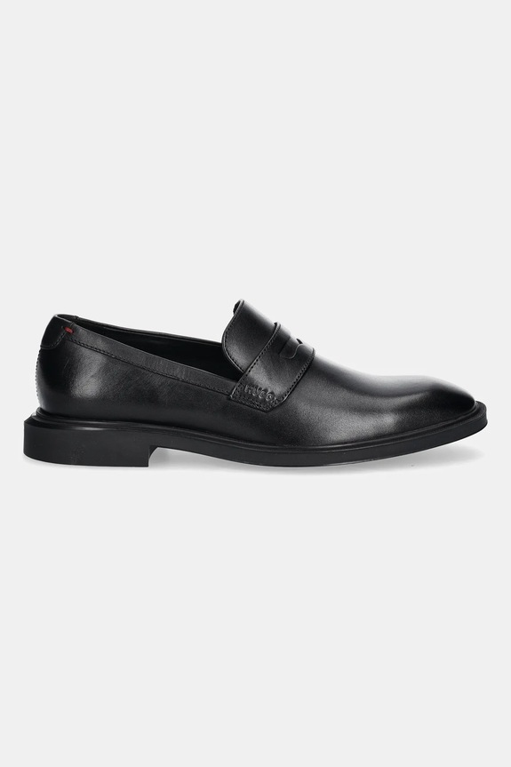 HUGO mokasyny skórzane Gryff 50548435.001 czarny AW25