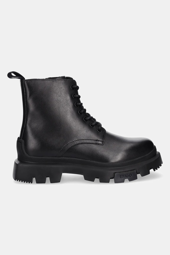 HUGO trapery skórzane Fabyan 50553766.001 czarny AW25