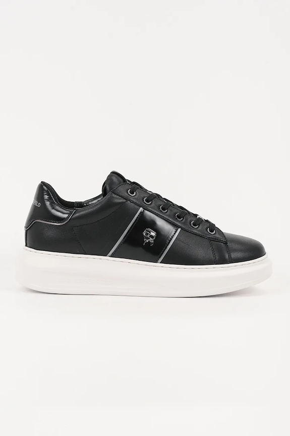 Kožené tenisky Karl Lagerfeld KAPRI MENS Planet friendly černá KL52534A.000
