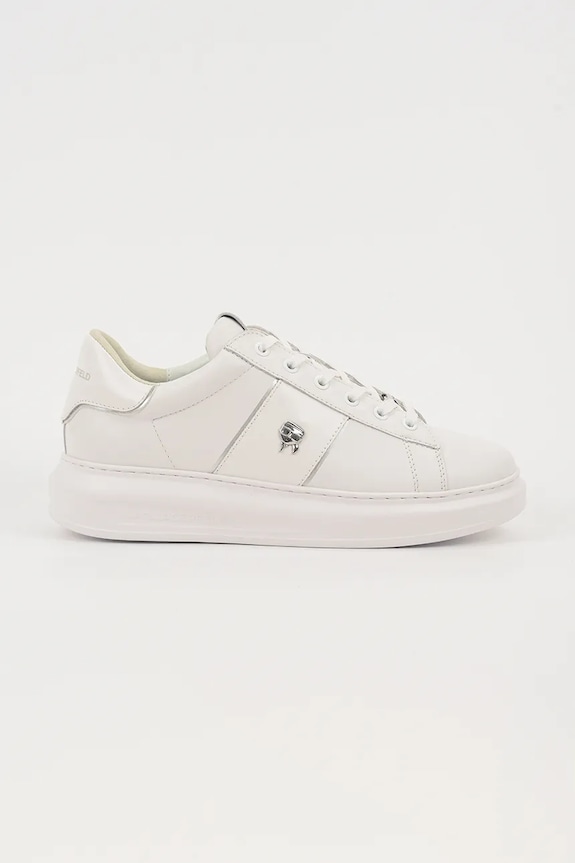 Karl Lagerfeld sneakers in pelle KAPRI MENS bassa bianco KL52534A.01W