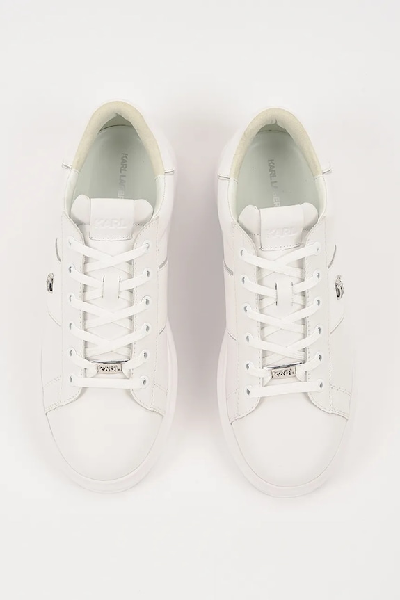 Karl Lagerfeld sneakers in pelle KAPRI MENS bianco KL52534A.01W