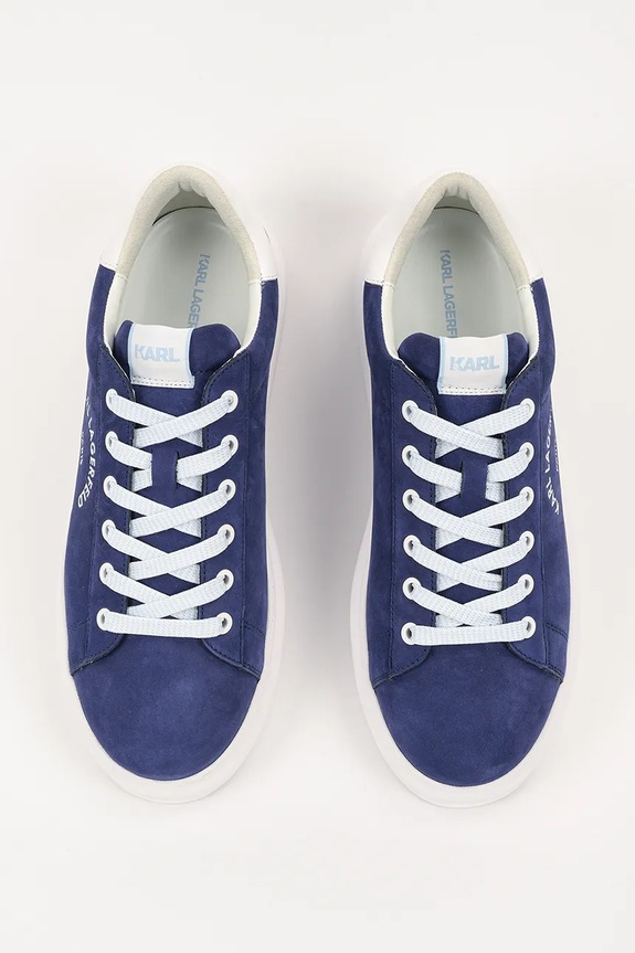 Karl Lagerfeld sneakersy nubukowe KAPRI MENS granatowy KL52537A.2BB
