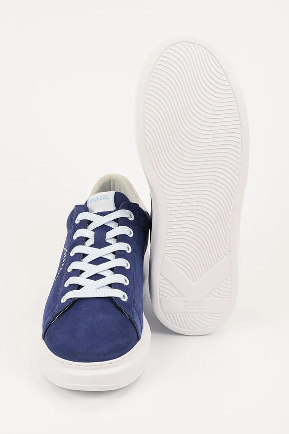 Karl Lagerfeld sneakersy nubukowe KAPRI MENS KL52537A.2BB granatowy