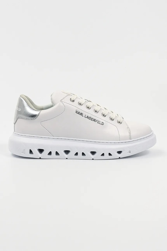 Karl Lagerfeld sneakersy skórzane KAPRI KITE niska biały KL54519A.01S