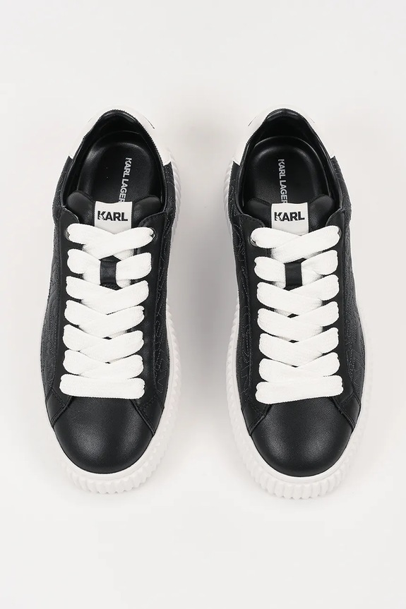 Karl Lagerfeld sneakersy skórzane KAPRIKA czarny KL24224.300