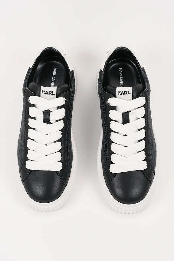 Karl Lagerfeld sneakersy skórzane KAPRIKA czarny KL24224.300