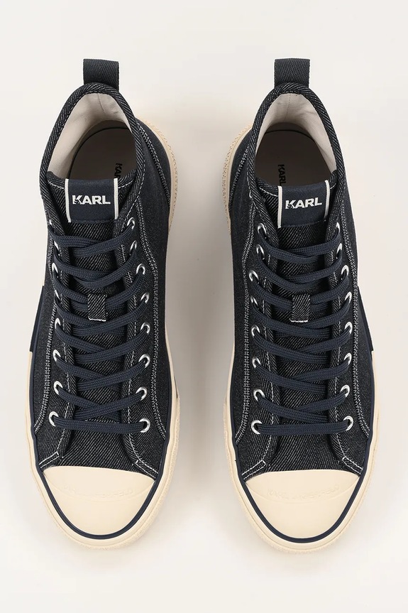 Πάνινα παπούτσια Karl Lagerfeld KAMPUS MAX μαύρο KL50455D.DAA