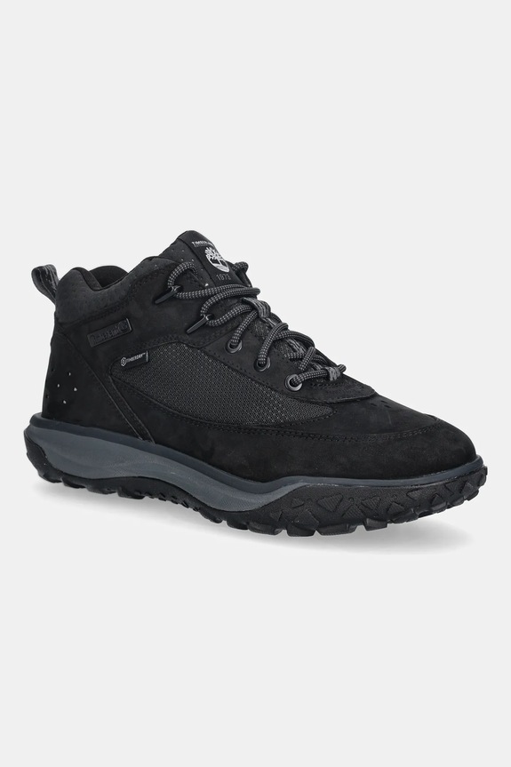 Topánky Timberland Timbercush Motion 7 Mid semišová koža čierna TB0A2NDCW051