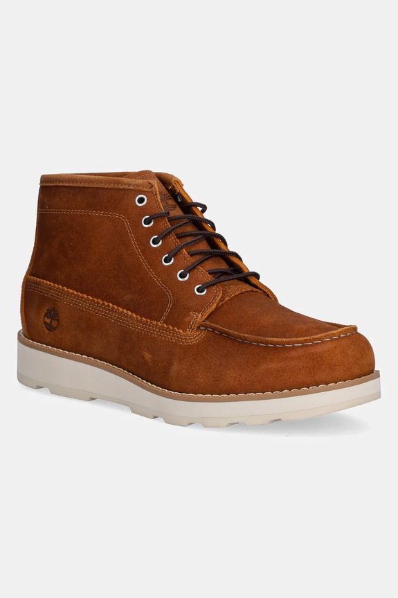 Timberland scarpe in camoscio Britton Mills Mid non isolato marrone TB0A6CEPEIZ1