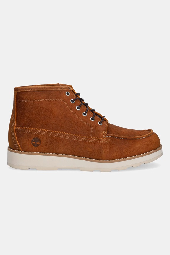 Timberland scarpe in camoscio Britton Mills Mid TB0A6CEPEIZ1 marrone AW25