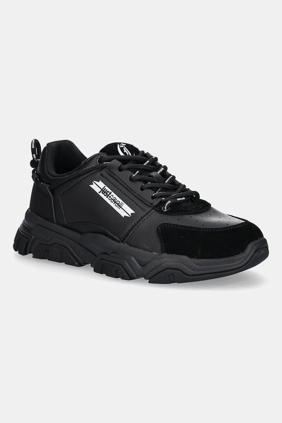 Just Cavalli sportcipő nappa bőr fekete 79QA3SH1ZPB52899