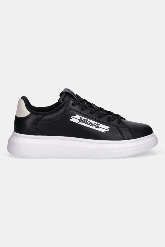 Just Cavalli sneakers din piele 79QA3SBFZPB63899 negru AW25