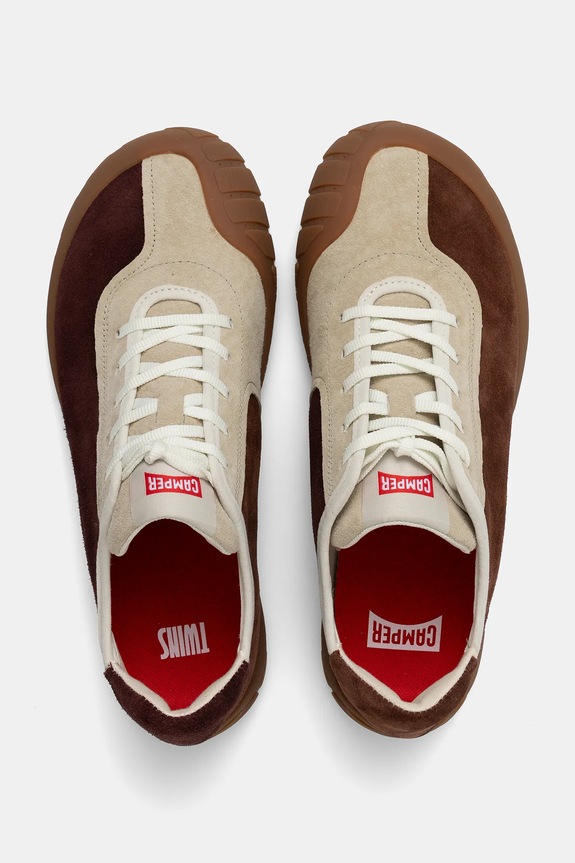 Camper sneakersy zamszowe TWS Planet friendly brązowy K101054.001