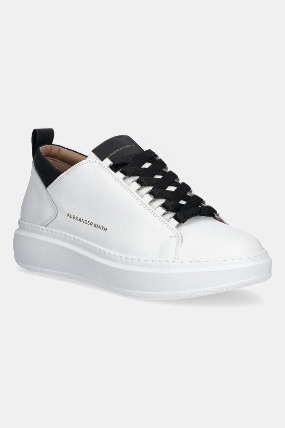 Alexander Smith sneakers Wembley White pelle fiore bianco ASBCWYM2264WBK