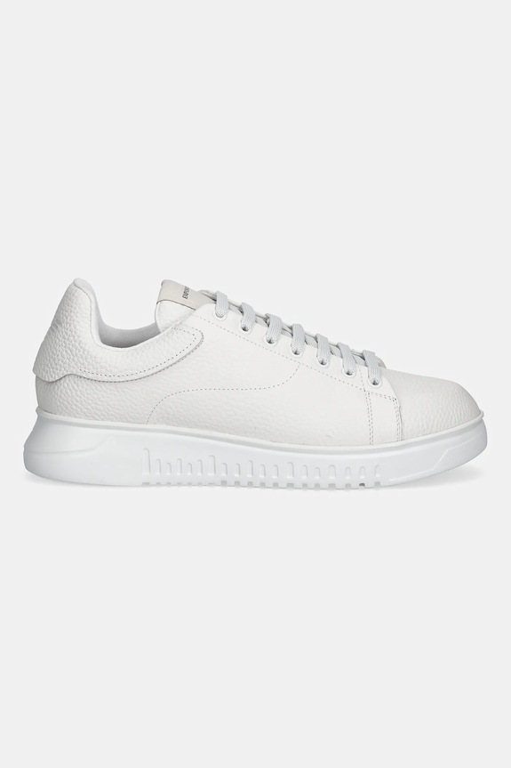 Usnjene superge Emporio Armani EM003663.AF19999.U0001 bela AW25