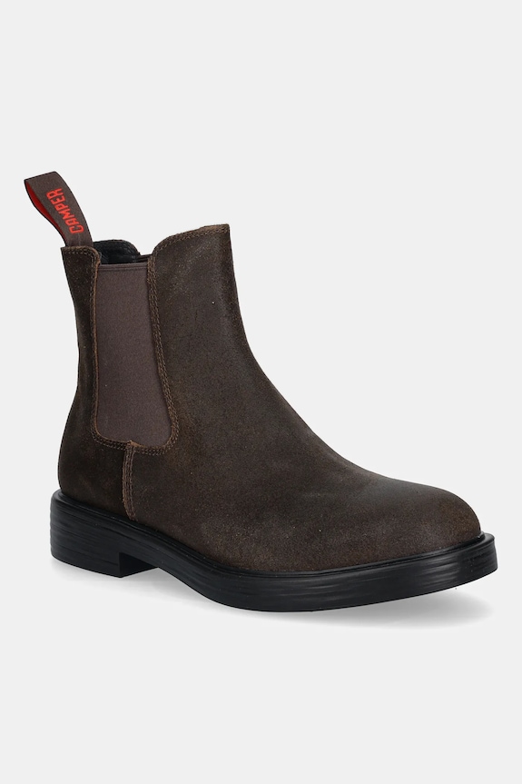 Camper botine din piele intoarsa Dean casual maro K300492.004