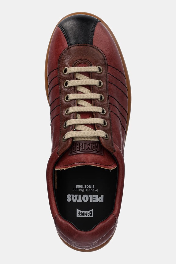 Kožené tenisky Camper Pelotas Ariel burgundské K101018.007