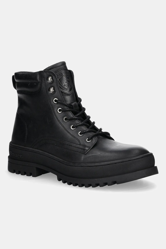 Blauer scarpe in pelle IUKA pelle fiore nero F5IUKA01.LEA