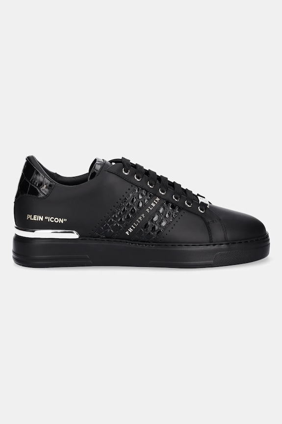 Kožne tenisice Philipp Plein Plein Icon USC0809.PLE075N.0202 crna AW25