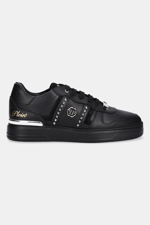 Δερμάτινα sneakers Philipp Plein Lo-Top USC0821.PLE022N.0202 μαύρο AW25