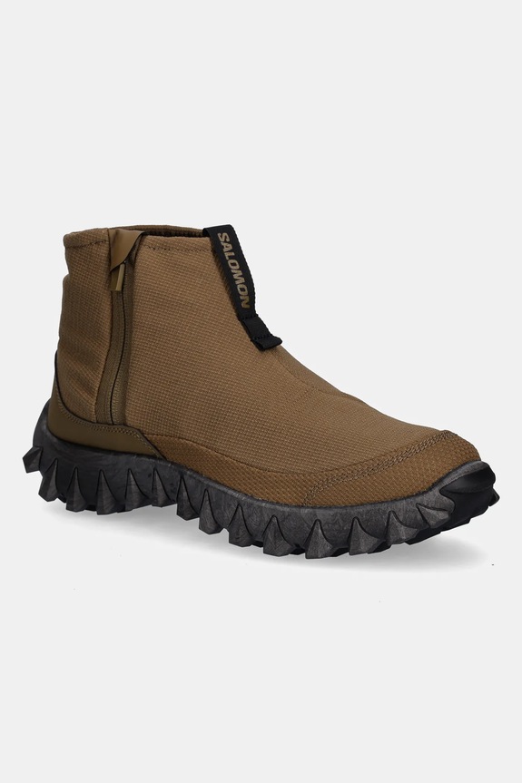 Topánky Salomon Snowclog Mid textilný hnedá L47868100