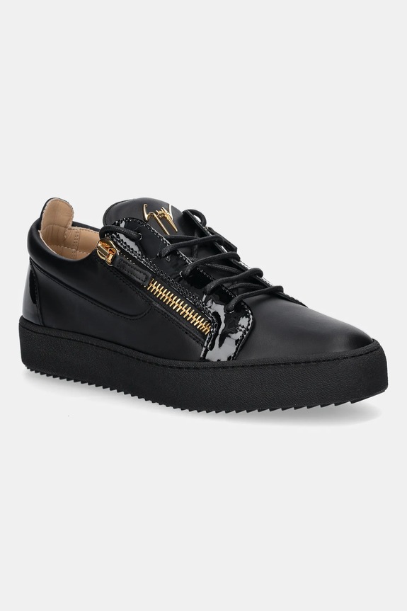 Giuseppe Zanotti sneakersy skórzane Maylondon niska czarny RU50000.003