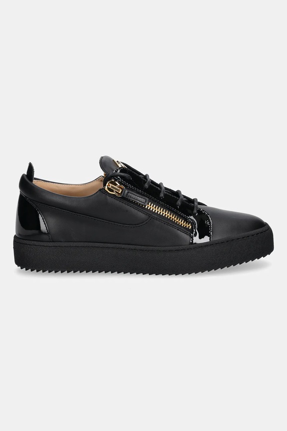 Giuseppe Zanotti sneakersy skórzane Maylondon RU50000.003 czarny AW25